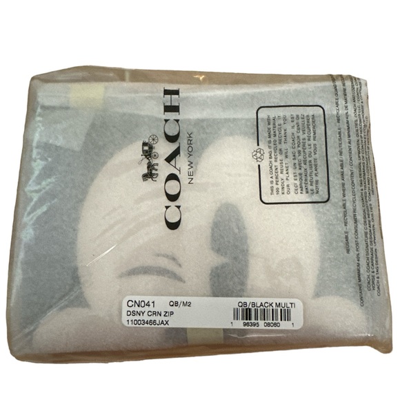 Disney X Coach Limited Edition Corner Zip Wristlet with Wink Mickey Mouse. - Picture 5 of 6